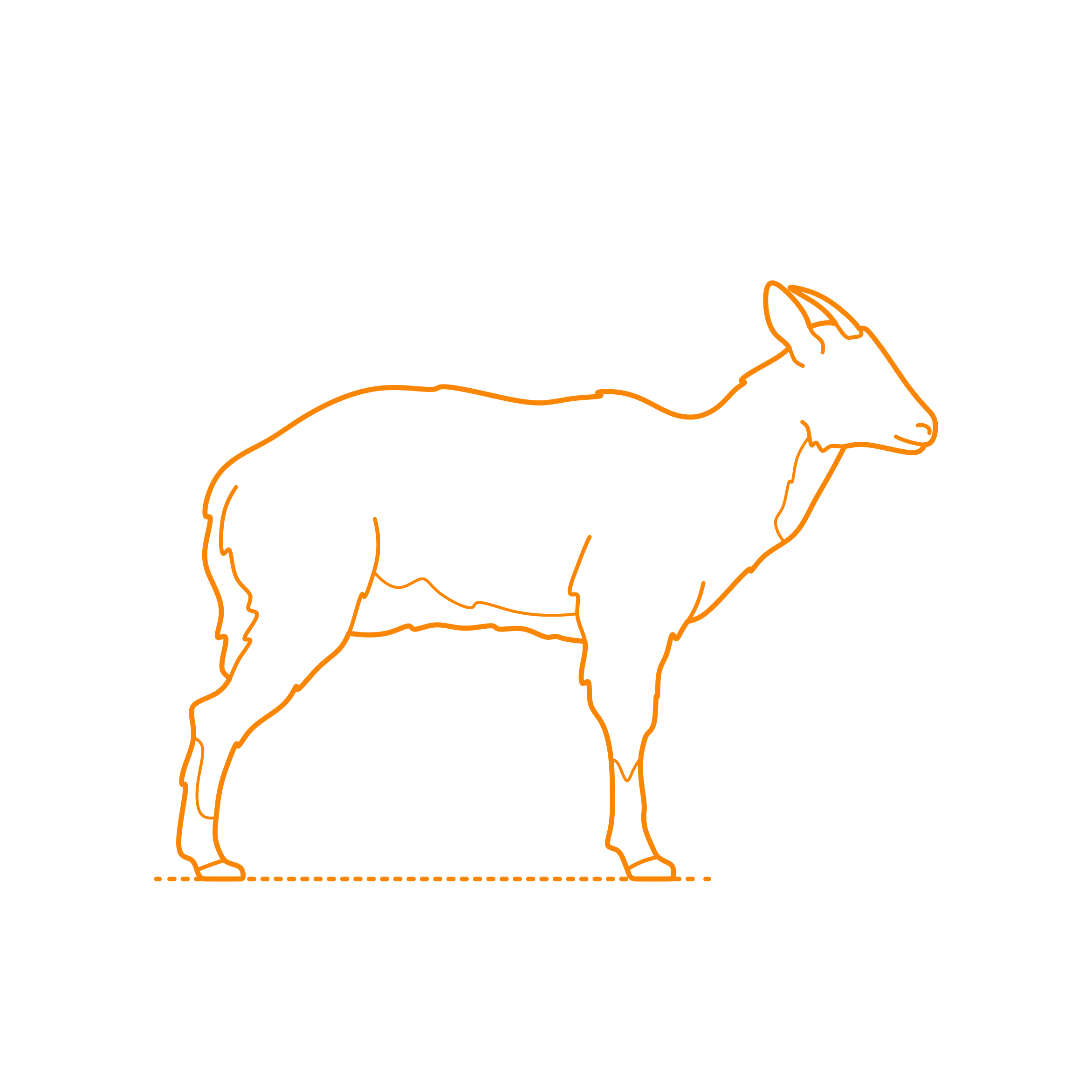 Animals Caprids Chinese Goral Stencil Svg Design File Free Vectors